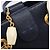 FENDI Bolsa de mão em couro azul marinho e dourado - vista 19