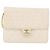 CHANEL Matelasse Chain Shoulder Bag Lamb Skin White Gold CC - vista 13