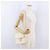 CHANEL Matelasse Chain Shoulder Bag Lamb Skin White Gold CC - vista 24