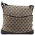 GUCCI GG Canvas Shoulder Bag Beige Silver 145857 - vista 13