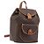 Céline CELINE Macadam Canvas Backpack PVC Leather Brown Gold
