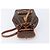 Céline CELINE Macadam Canvas Backpack PVC Leather Brown Gold - vista 23