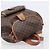 Céline CELINE Macadam Canvas Backpack PVC Leather Brown Gold - vista 6