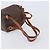 Céline CELINE Macadam Canvas Backpack PVC Leather Brown Gold - vista 9