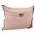 FENDI Bolsa de Ombro Celeria Couro Bege Prata 8BT093