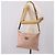 FENDI Bolsa de Ombro Celeria Couro Bege Prata 8BT093 - vista 28