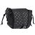 PRADA Bolsa de Ombro Studs Nylon Preto Prata