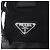 PRADA Bolsa de Ombro Studs Nylon Preto Prata - vista 18