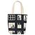 CHANEL Window Line Tote Bag Canvas Ivory Black CC - vista 2