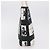 CHANEL Window Line Tote Bag Canvas Ivory Black CC - vista 3
