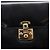 GUCCI Hand Bag Leather 2way Black Gold Tone - vista 10