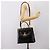 GUCCI Hand Bag Leather 2way Black Gold Tone - vista 26