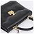 GUCCI Hand Bag Leather 2way Black Gold Tone - vista 6