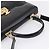 GUCCI Hand Bag Leather 2way Black Gold Tone - vista 7