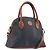 FENDI Pecan Hand Bag PVC 2way Black Gold Tone