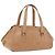 CHANEL COCO Mark Boston Bag Leather Beige Silver CC