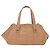 CHANEL COCO Mark Boston Bag Leather Beige Silver CC - vista 3