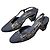 Décolleté slingback Chanel tweed nero e oro pelle