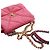 Chanel 19 Flap Medium in pelle d'agnello rosa - vista 7