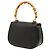 Gucci Black Small Grained Calfskin Bamboo Night - vista 2