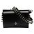 Alexander McQueen Borsa a tracolla Biker Skull piccola in pelle di vitello liscia nera