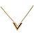 Collana Essential V Louis Vuitton Gold Plated Gold - vista 3