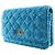 Chanel Blue Quilted Tweed Reissue 2.55 Wallet On Chain - vista 12