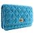 Chanel Blue Quilted Tweed Reissue 2.55 Wallet On Chain - vista 13