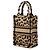 Dior Beige Mizza Mini Embroidered Canvas Leopard Vertical Book Tote - Ansicht 2
