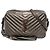 Autre Marque Saint Laurent Lou Camera Bag Monogram aus grauem Metallic-Leder gesteppt