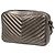 Autre Marque Saint Laurent Lou Camera Bag Monogram aus grauem Metallic-Leder gesteppt - Ansicht 2
