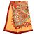Foulard di Seta Hermès Orange Aux Pays Des Epices 90