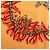 Foulard di Seta Hermès Orange Aux Pays Des Epices 90 - vista 5