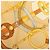 Pañuelo de seda Hermès Beige Eperon D'Or 90 - vista 7