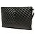 Autre Marque Portadocumenti Saint Laurent in pelle chevron nera con monogramma - vista 2