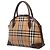 Burberry Beige Haymarket Check Canvas Dome Satchel - view 2