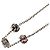 Collana Louis Vuitton Silver Brass Crystal Gamble Station - vista 2