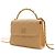 Chanel Beige CC Quilted Lambskin Faux Pearl Top Handle Flap - vista 12