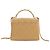 Chanel Beige CC Quilted Lambskin Faux Pearl Top Handle Flap - vista 2
