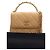Chanel Beige CC Quilted Lambskin Faux Pearl Top Handle Flap - vista 5