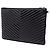Autre Marque Portadocumenti Saint Laurent in pelle chevron nera con monogramma - vista 2