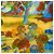 Foulard di seta Hermès Yellow Nuba Mountain 90 - vista 2