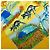 Foulard di seta Hermès Yellow Nuba Mountain 90 - vista 7