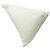 Clutch triangular LOEWE de piel de becerro blanca con lazo y cuña - vista 2