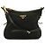 Bolsa de Ombro Prada Triangle em Black - vista 2