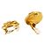 Orecchini a clip Chanel Coco Mark in oro - vista 3