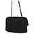 Borsa a tracolla con catena Chanel in tweed nero - vista 2