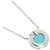 Autre Marque Collana Tiffany & Co. T Circle Turquoise Diamond - vista 3