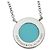 Autre Marque Collana Tiffany & Co. T Circle Turquoise Diamond - vista 4