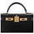 Hermès Borsa Hermes Kelly 28 Box Calf Black - vista 8
